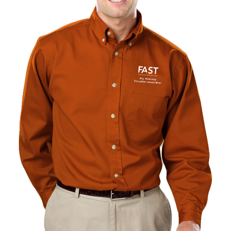 Mens-Long-Sleeve-Shirt-Burnt-Orange
