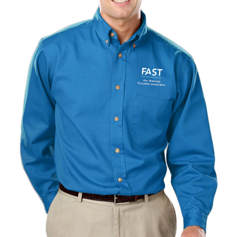 Mens-Long-Sleeve-Shirt-Turquoise