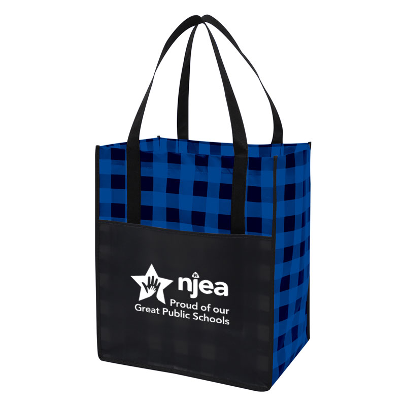 Blue-Northwoods-Laminated-Non-Woven-Tote-Bag