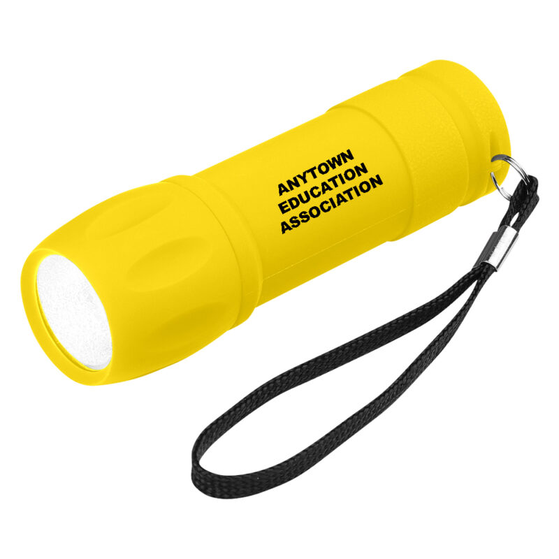 Yellow-Rubberized-Flashlight