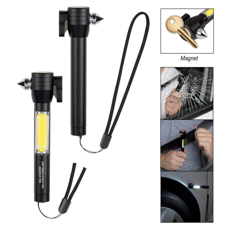 Alternative view of Safety Tool w/COB Flashlight (Minimum Order - 50)