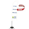 13' Razor Sail Sign Kit w/Scissor Base (Minimum Order - 1)