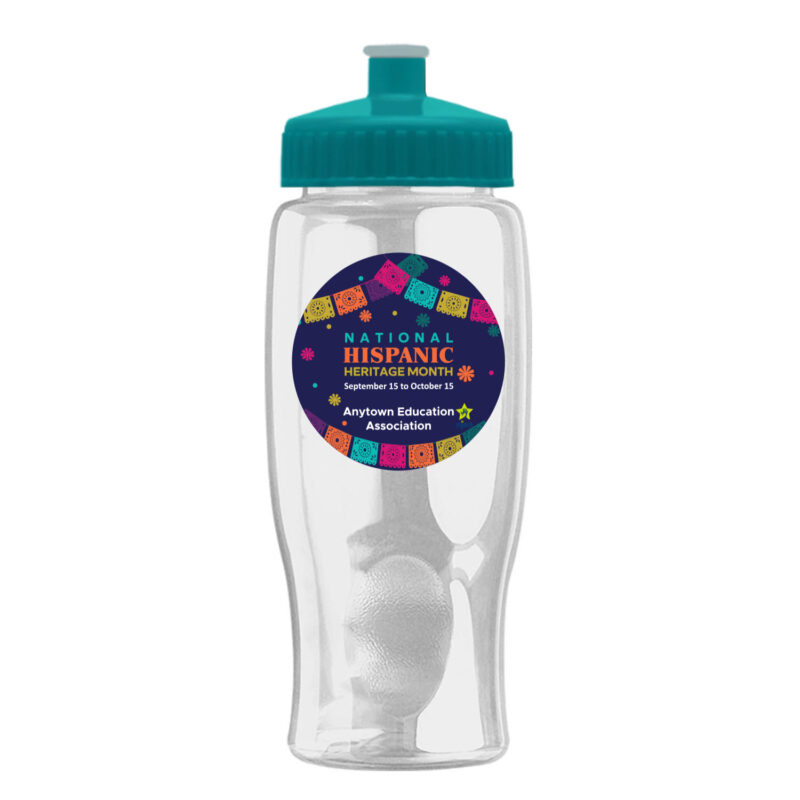 Water Bottle, 27 oz - Hispanic Heritage Month (Minimum Order 100)