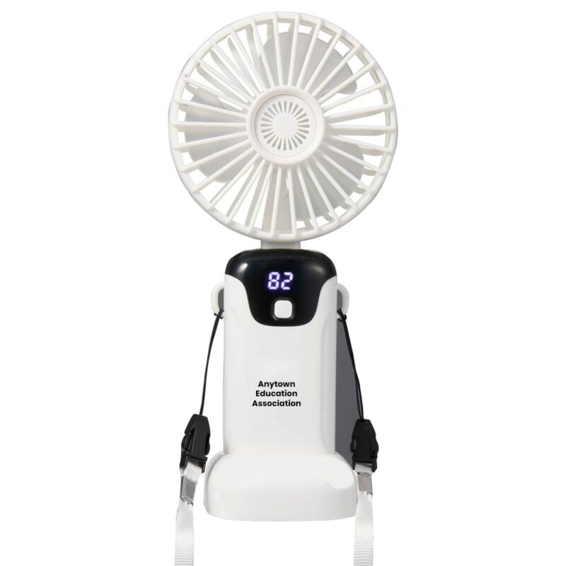 Rechargeable-Personal-LED-Fan-(Minimum-Order---50)White