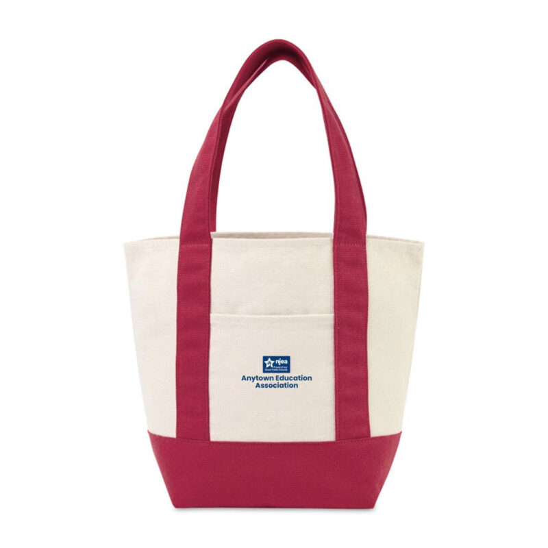 Mini-Canvas-Tote-(Minimum-Order---100)-Red