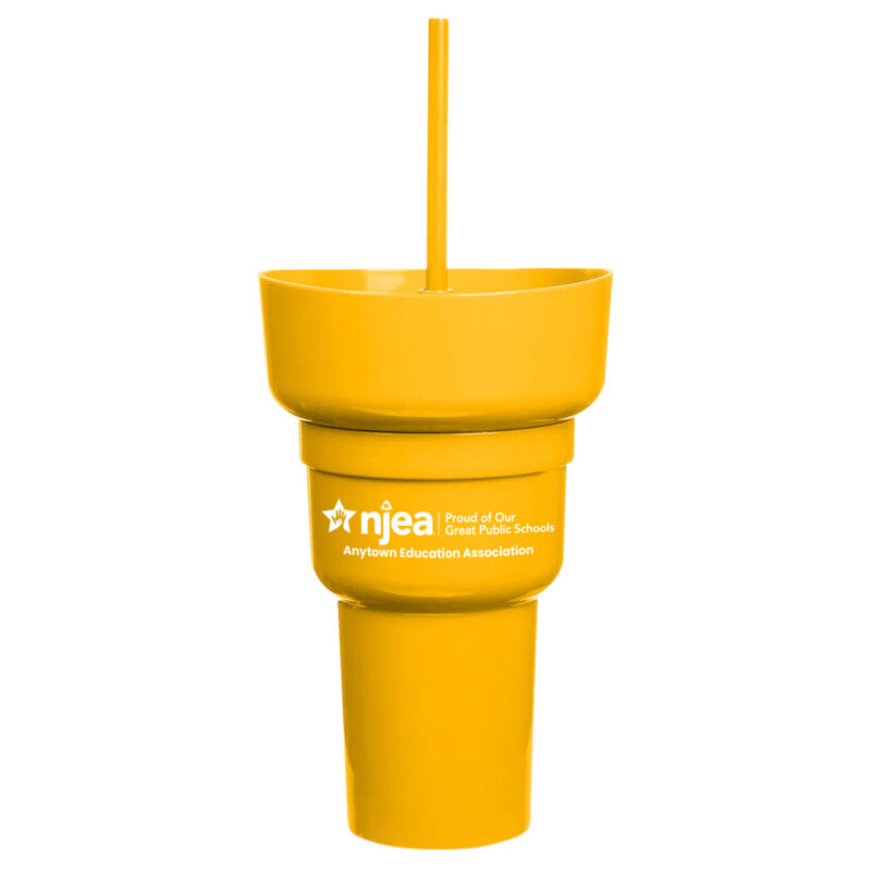 Recycled-PP-Stadium-Tumbler-w-Snack-Bowl-(Minimum-Order---72)--athletic-gold