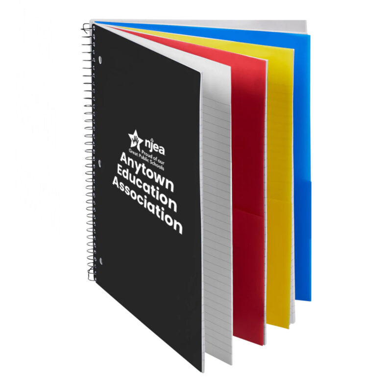 Alternative view of Team 365 5-Subject Spiral Notebook (Minimum Order - 80)