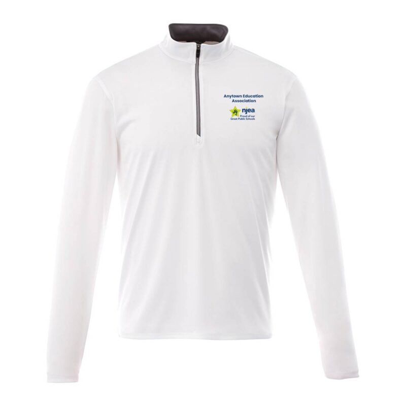Men's-VEGA-Quarter-Zip-(Minimum-Order---12)White