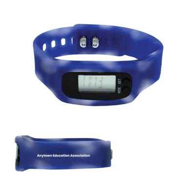 Mood-Pedometer-Watch-(Minimum-Order---100)Bluetowhite