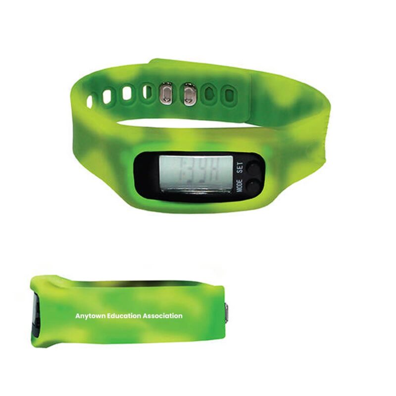 Mood-Pedometer-Watch-(Minimum-Order---100)Greentoyellow