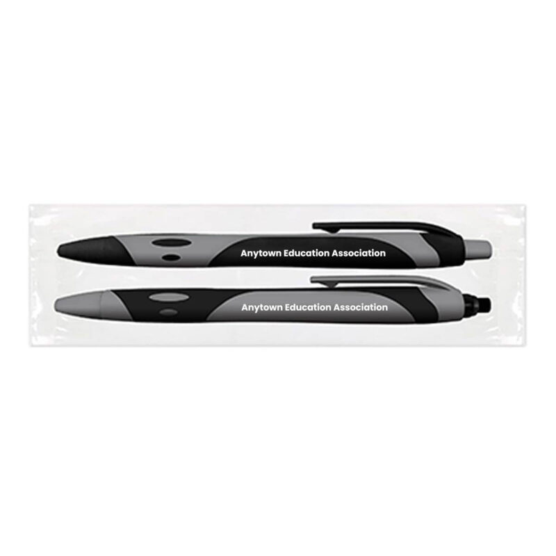 Sport-Duo---Gel-Pen-+-Mechanical-Pencil-Set-(Minimum-Order---250)-Gray
