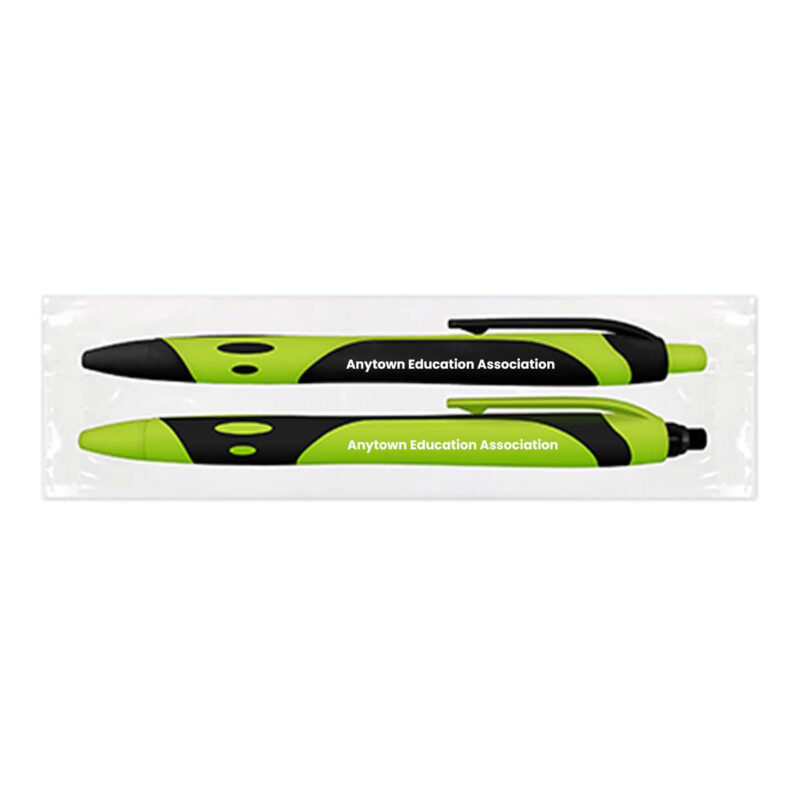 Sport-Duo---Gel-Pen-+-Mechanical-Pencil-Set-(Minimum-Order---250)-Green
