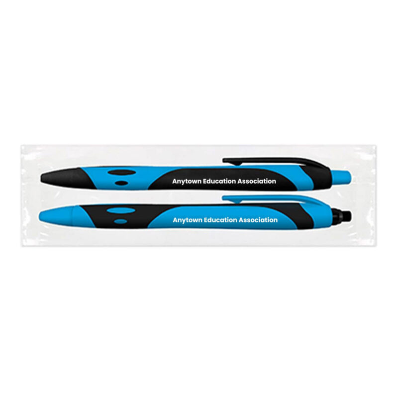 Sport-Duo---Gel-Pen-+-Mechanical-Pencil-Set-(Minimum-Order---250)-LightBlue