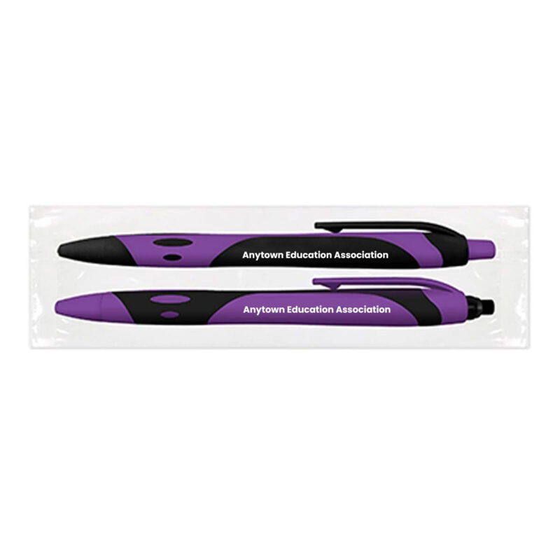 Sport-Duo---Gel-Pen-+-Mechanical-Pencil-Set-(Minimum-Order---250)-Purple