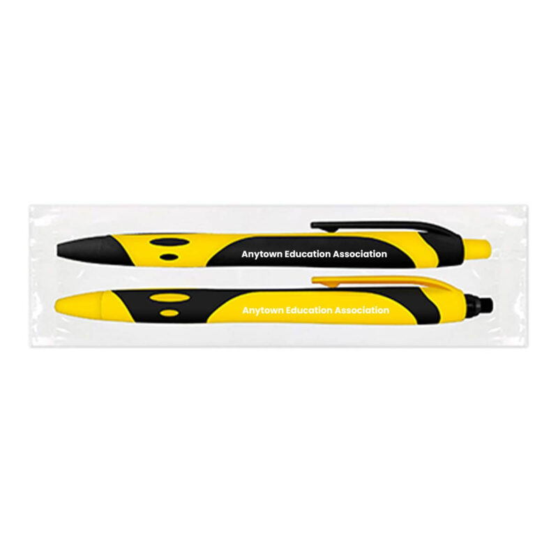 Sport-Duo---Gel-Pen-+-Mechanical-Pencil-Set-(Minimum-Order---250)-Yellow