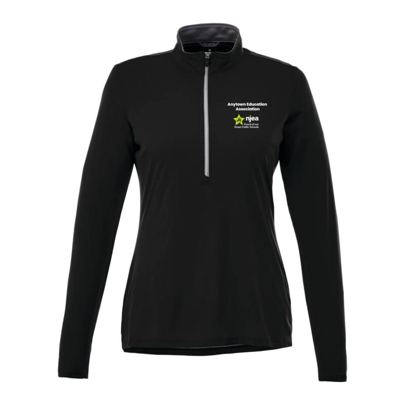Women's-VEGA-Quarter-Zip-(Minimum-Order---12)-BLACK