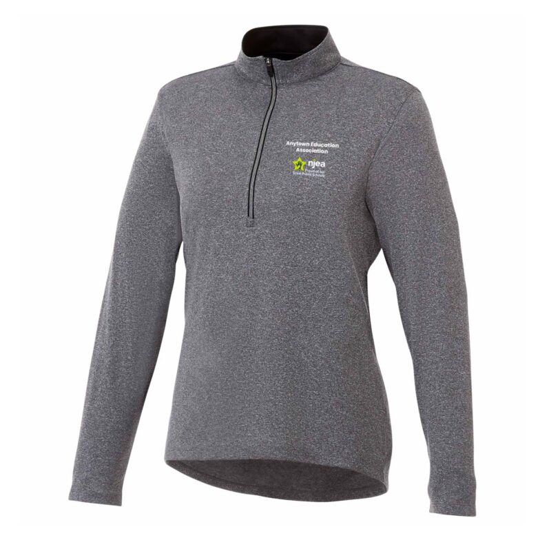 Women's-VEGA-Quarter-Zip-(Minimum-Order---12)-Charcoal