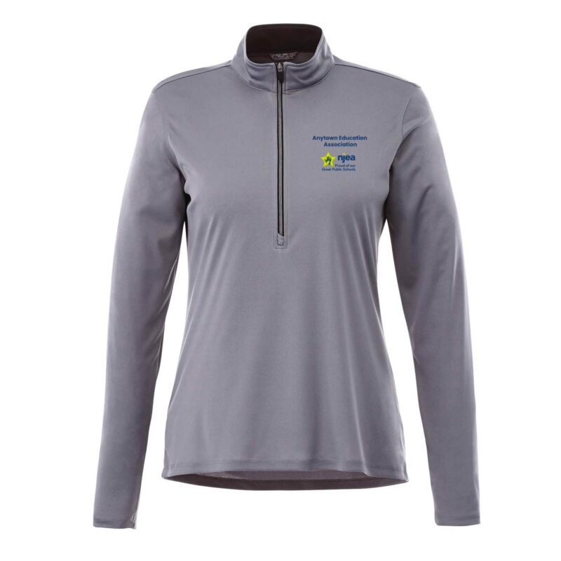 Women's-VEGA-Quarter-Zip-(Minimum-Order---12)-SteelGrey
