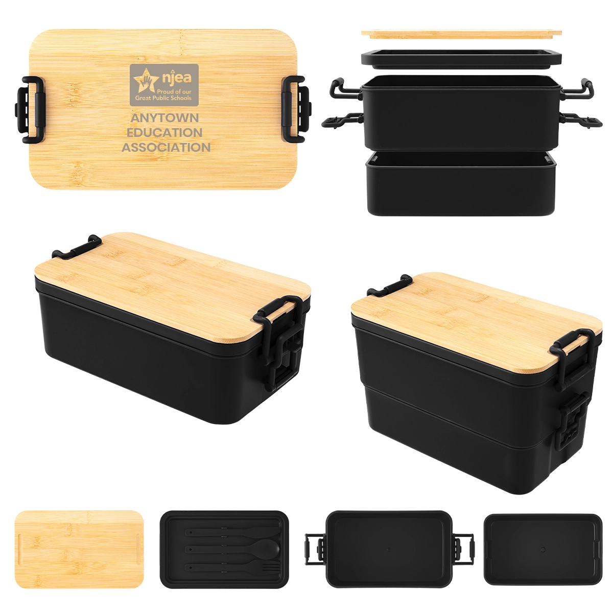 Mega Bites Stackable Bento Box (Minimum Order - 50)