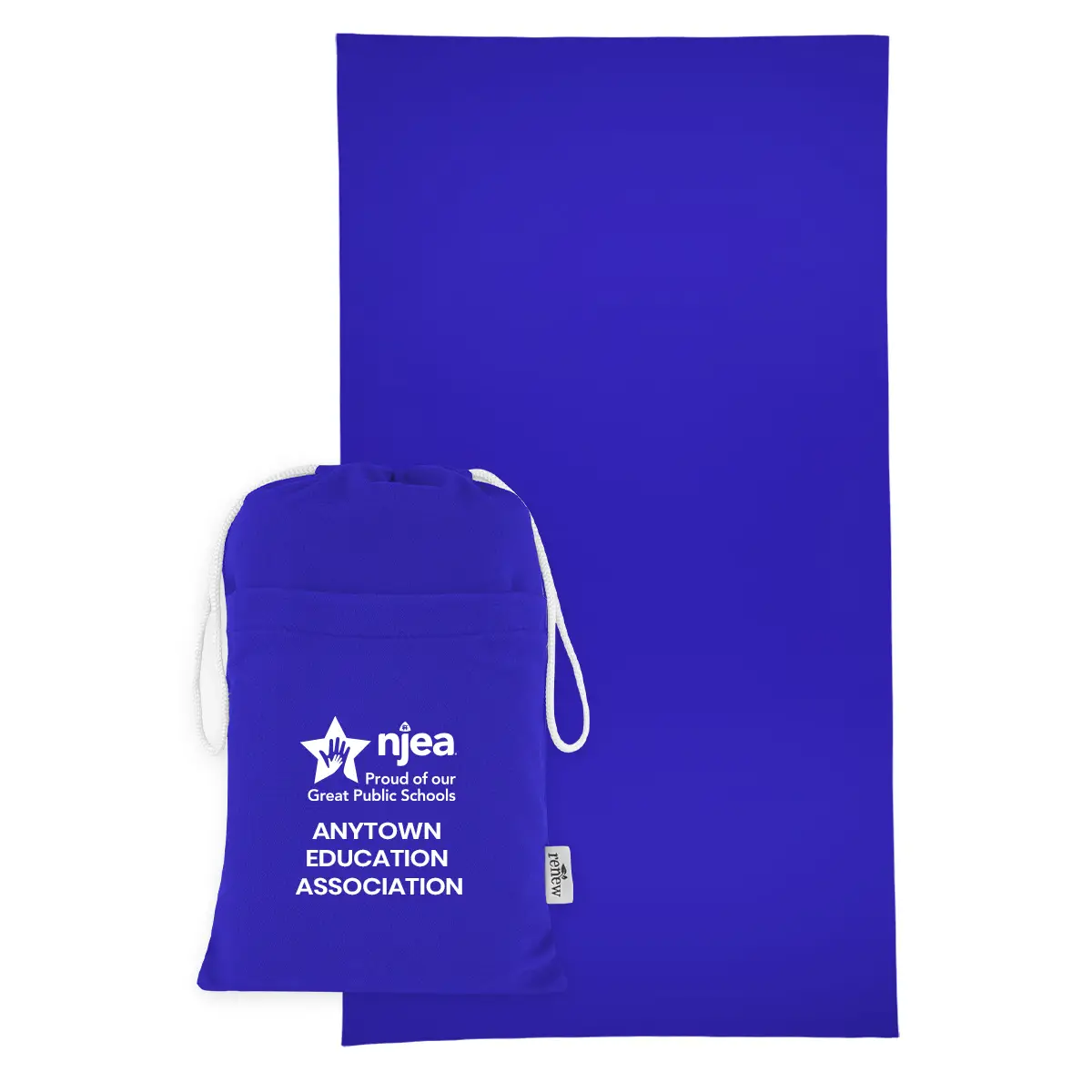 Sand-Free rPET Beach Towel w/Pouch (Minimum Order - 25) - Image 3