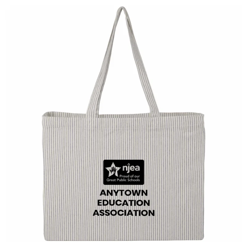 Striped Pacific Recycled Cotton Shopper Tote (Minimum Order - 100)