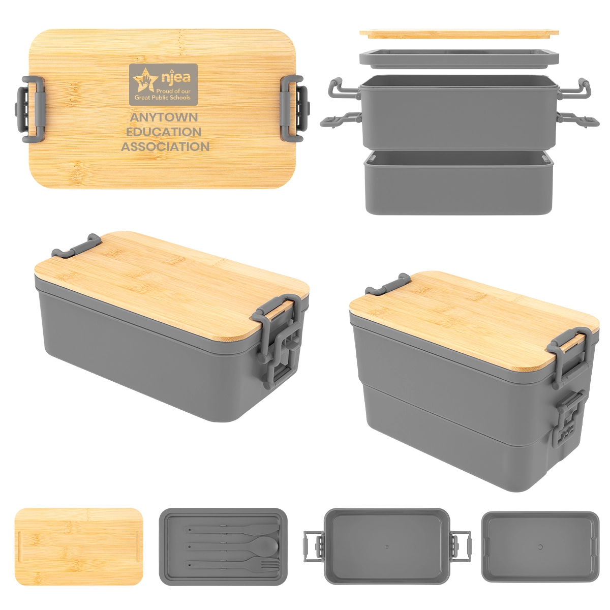 Mega Bites Stackable Bento Box (Minimum Order - 50) - Image 2