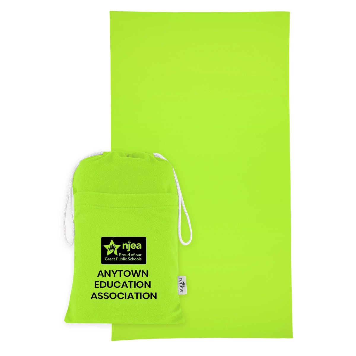 Sand-Free rPET Beach Towel w/Pouch (Minimum Order - 25) - Image 5