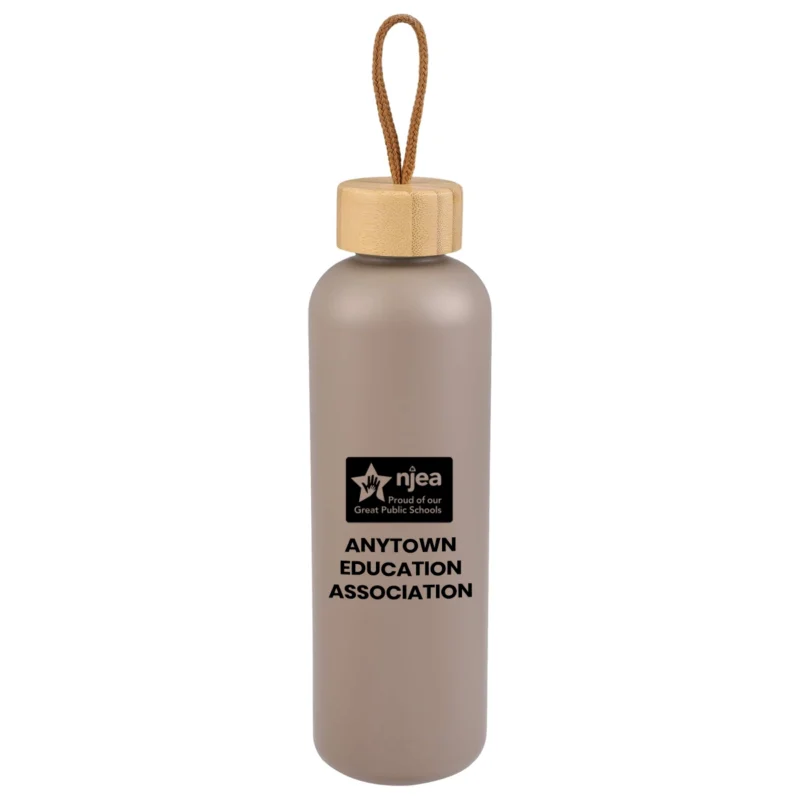 Alternative view of Tania 26oz Bottle w/FSC Bamboo Lid (Minimum Order - 72)