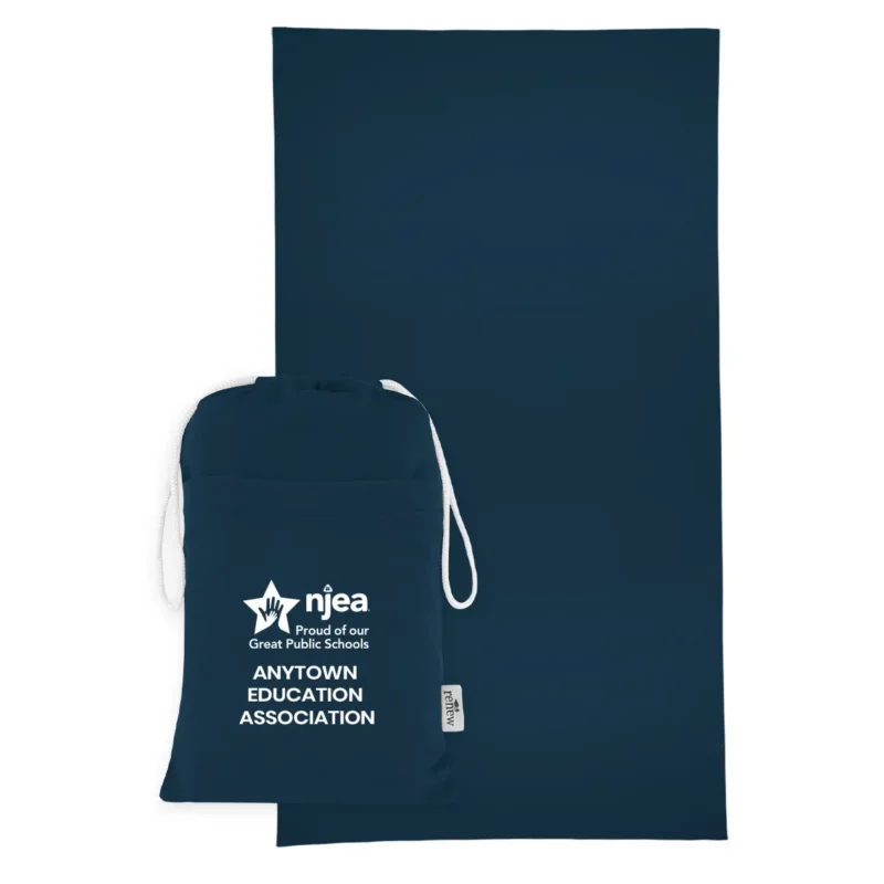 Sand-Free rPET Beach Towel w/Pouch (Minimum Order - 25)