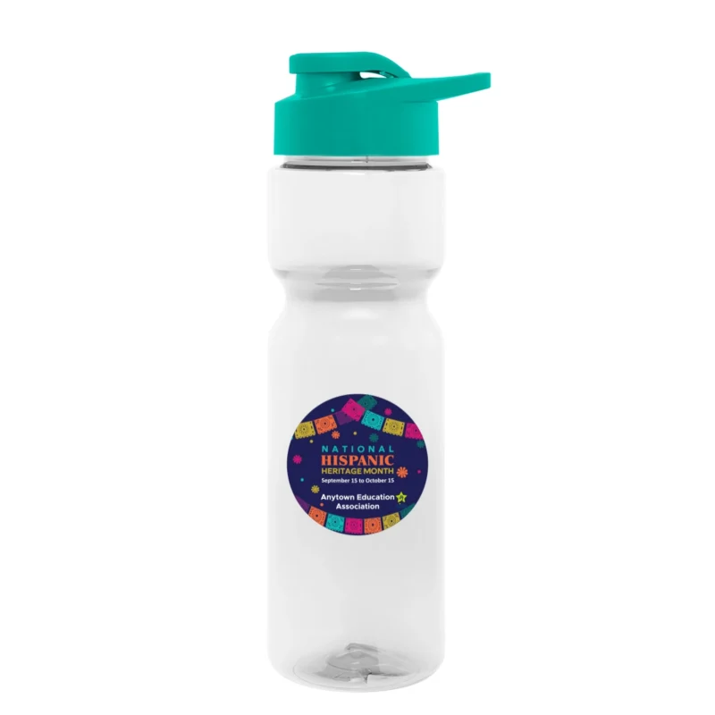 28 Oz.  Clutch Bottle - Hispanic Heritage (Minimum Order - 200)
