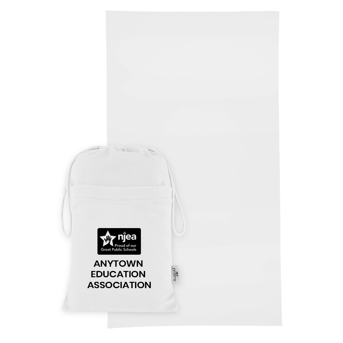 Sand-Free rPET Beach Towel w/Pouch (Minimum Order - 25) - Image 6